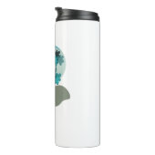 Cyan Boho Thermosbecher (Nach rechts gedreht)