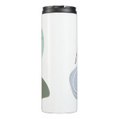 Cyan Boho Thermosbecher (Rückseite)