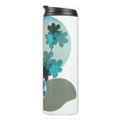 Cyan Boho Thermosbecher (Nach rechts gedreht)