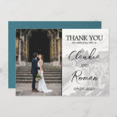 Cyan Brazil Passport Dankeskarte (Vorne/Hinten)