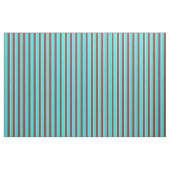 Cyan, Brown & Beige Streifen/Linke Muster Stoff (Yard (91,4 cm))