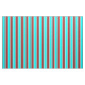 Cyan, Brown & Beige Streifen/Linke Muster Stoff (Fat Quarter (45,7 x 55,9 cm))