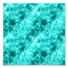 Cyan Crumpled Texture Fotodruck