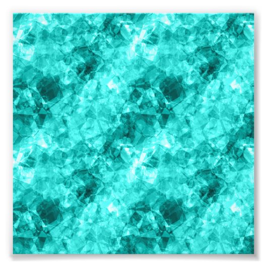 Cyan Crumpled Texture Fotodruck (Vorne)