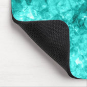 Cyan Crumpled Texture Mousepad (Ecke)