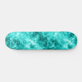 Cyan Crumpled Texture Skateboard (Horizontal)