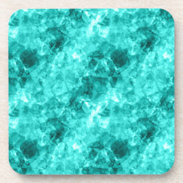 Cyan Crumpled Texture Untersetzer