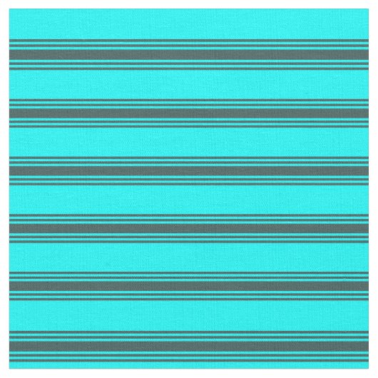 Cyan & Dark Slate Gray Lines/Stripes Muster Stoff (Nahaufnahme)