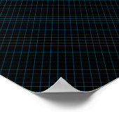 Cyan Diamonds nahtlos Poster (Ecke)