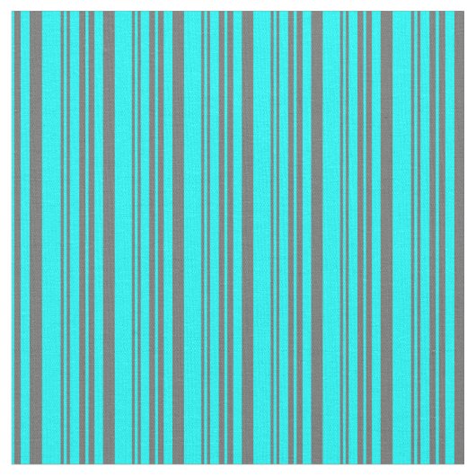 Cyan & Dim Gray Muster der Streifen Stoff (Nahaufnahme)