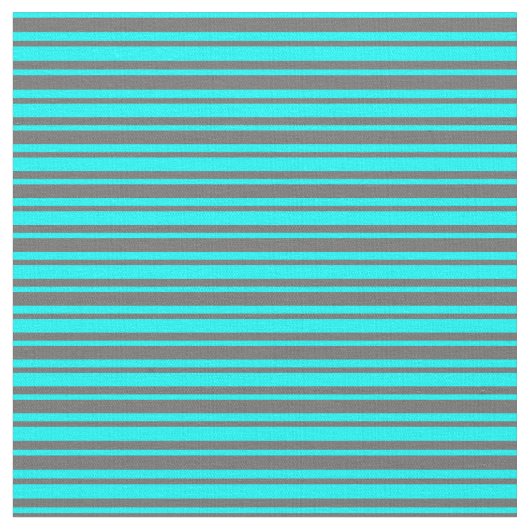 Cyan & Dim Gray Striping Muster Stoff (Nahaufnahme)