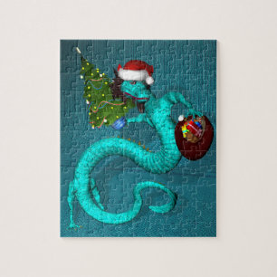 Cyan Dragon 8x10 Puzzle