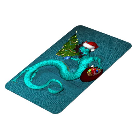 Cyan Dragon Magnet (Linke Seite)