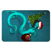 Cyan Dragon Magnet (Horizontal)