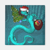 Cyan Dragon Magnet (Vorne)