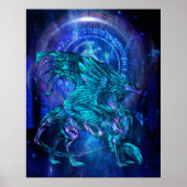 Cyan Dragon Poster (Vorne)