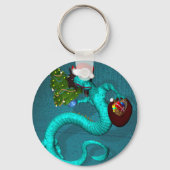 Cyan Dragon Schlüsselanhänger (Vorderseite)