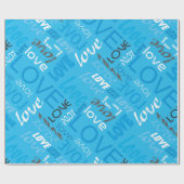 Cyan Gallery Liebe Worte Kunst Geschenkpapier (Flach)