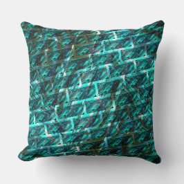 Cyan gefärbt, gegraut, gerieben oder andere Ziegel Kissen