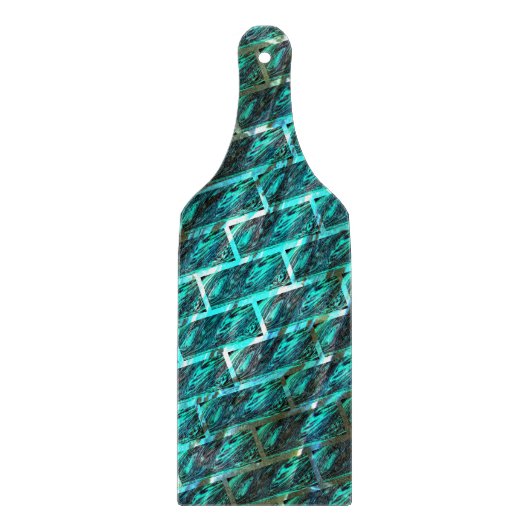 Cyan gefärbt, gegraut, gerieben oder andere Ziegel Schneidebrett (Vorderseite)