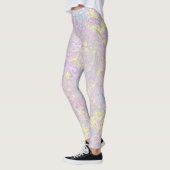 Cyan, Gelb, Magenta Swirl Leggings (Links)