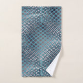 Cyan gezeichnet, der wie ein Gewirr aus Fischernet Badhandtuch Set (Handtuch)