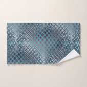 Cyan gezeichnet, der wie ein Gewirr aus Fischernet Badhandtuch Set (Handtuch)