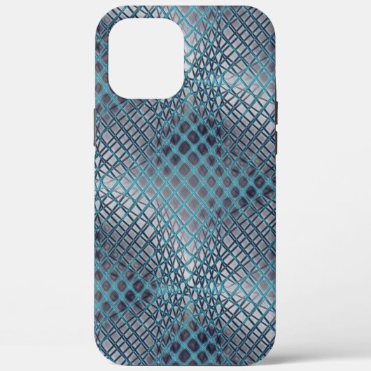 Cyan gezeichnet, der wie ein Gewirr aus Fischernet Case-Mate iPhone Hülle (Rückseite)