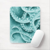 Cyan Green tentacles Monochrome Mousepad (Mit Mouse)