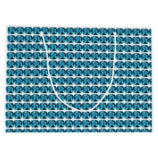 Cyan Große Geschenktüte (Rückseite)