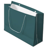 Cyan Große Geschenktüte (Vorderseite Schrägansicht)