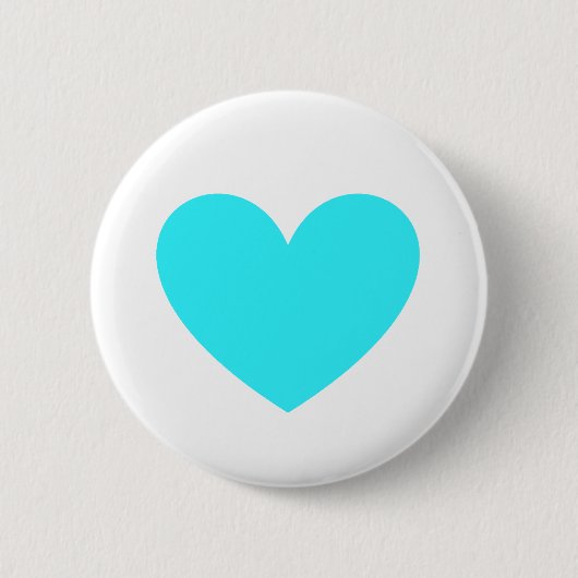 Cyan Heart Button (Vorderseite)
