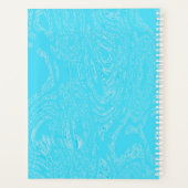 Cyan Ice Spiral Notebook Planer (Rückseite)