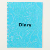 Cyan Ice Spiral Notebook Planer (Vorderseite)