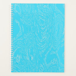 Cyan Ice Spiral Notebook Planer