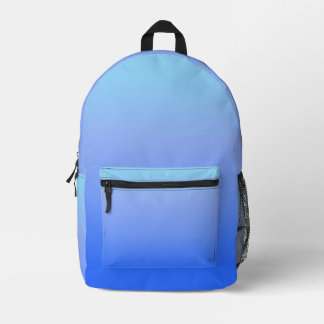 cyan kobaltblauer Himmel Bedruckter Rucksack