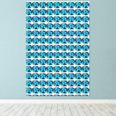 Cyan Leinwanddruck (Insitu (Holzboden))