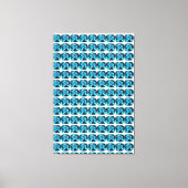 Cyan Leinwanddruck (Vorderseite)