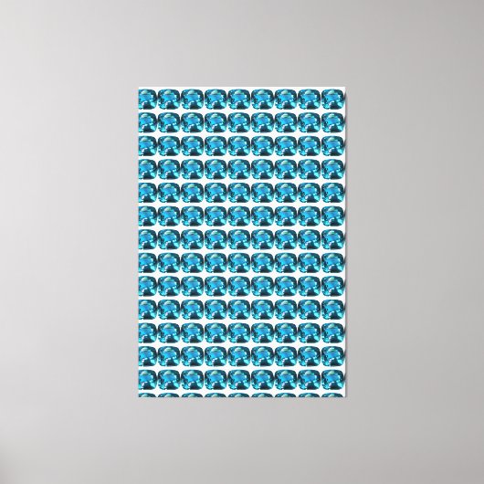 Cyan Leinwanddruck (Vorderseite)