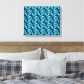 Cyan Leinwanddruck (Insitu (Schlafzimmer))