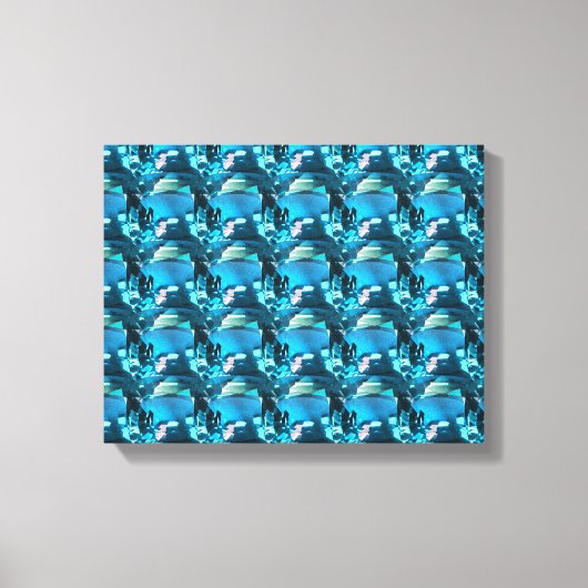 Cyan Leinwanddruck (Vorderseite)