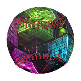 Cyan Magenta Lime Cyberpunk | Extrem 3D Baseball