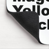 Cyan Magenta Yellow Black CMYK Color Scheme Mousepad (Ecke)