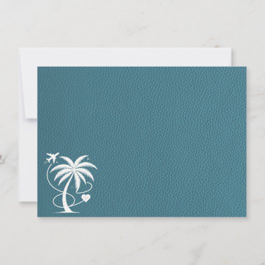 Cyan Mexico Passport Dankeskarte (Rückseite)