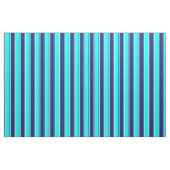 Cyan, Midnight Blue und Bisque Stripes Stoff (Fat Quarter (45,7 x 55,9 cm))