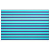 Cyan, Midnight Blue und Mint Cream Pattern Stoff (Fat Quarter (45,7 x 55,9 cm))