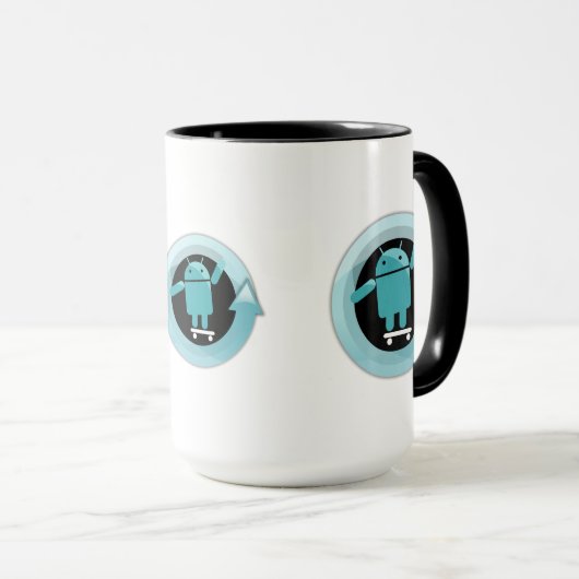 Cyan (Mod) Tasse (VorderseiteRechts)