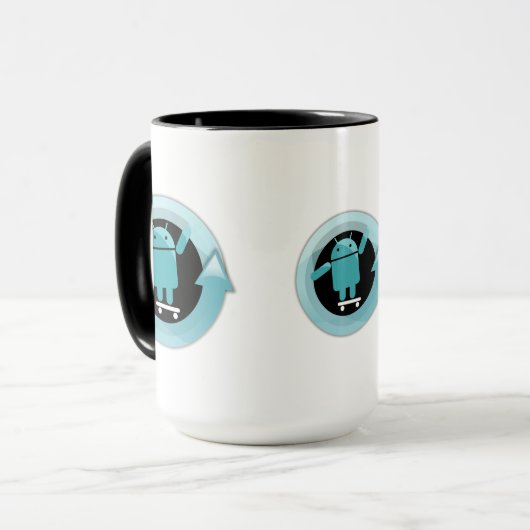 Cyan (Mod) Tasse (Vorderseite Links)