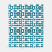 Cyan Pattern Fleecedecke (Vorderseite)