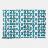 Cyan Pattern Geschirrtuch (Horizontal)